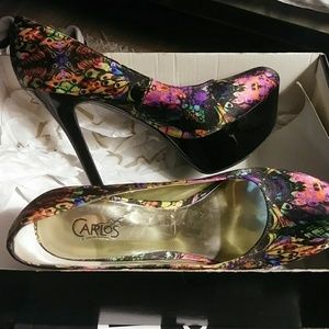 Multi color carlos santana heels